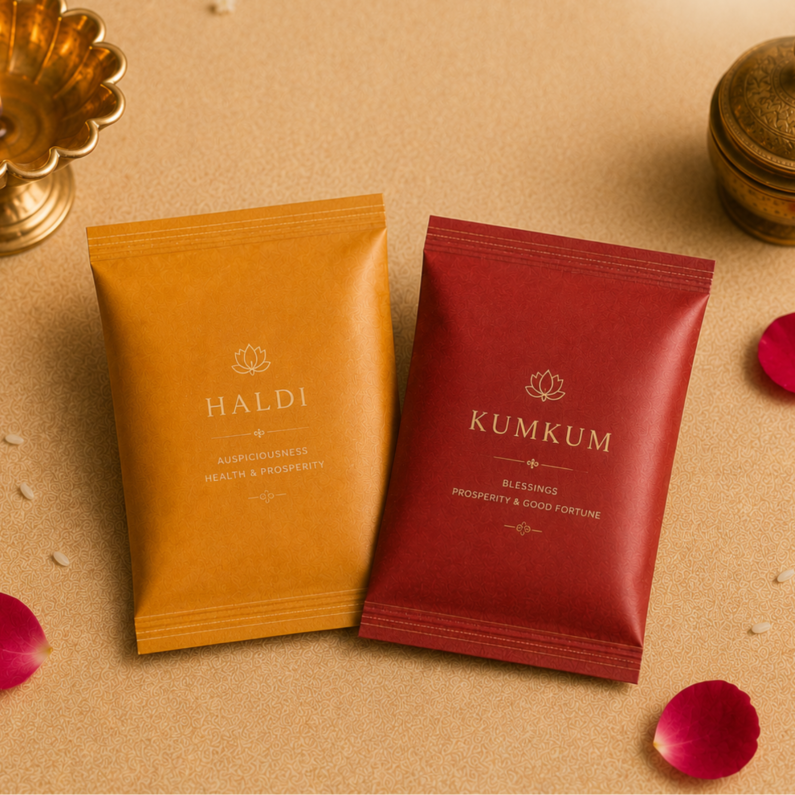 Haldi and Kumkum Packets(25g/pack)